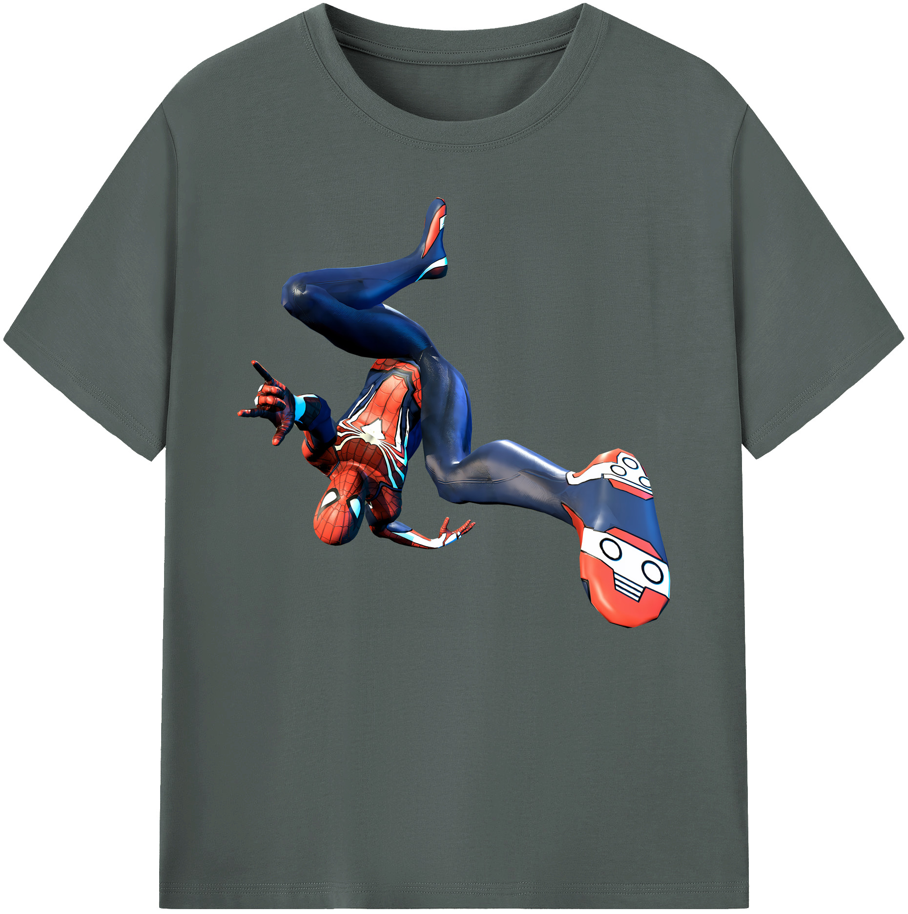 （画像用） Spider Man スパイダーマン 綿100％ メンズ半袖Tシャツ｜肌触りやわらか＆通気性